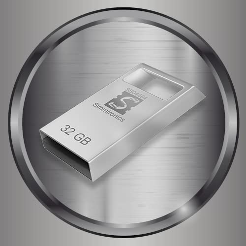 simmtronics 32 gb usb teeny flash drive with metal body portable pen drive for data storage & external device (32 gb)