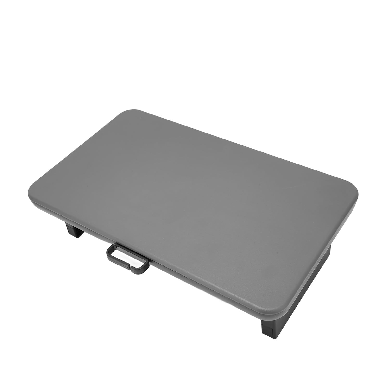 Treppiede per computer a forma di L, supporto ergonomico per scrivania con cassetto portaoggetti e clip per la gestione dei cavi, stabile 20 kg in metallo, supporto da scrivania in plastica