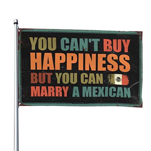 Drapeau mexicain Happy New Year en taille géante 152 x 244 cm rigolo