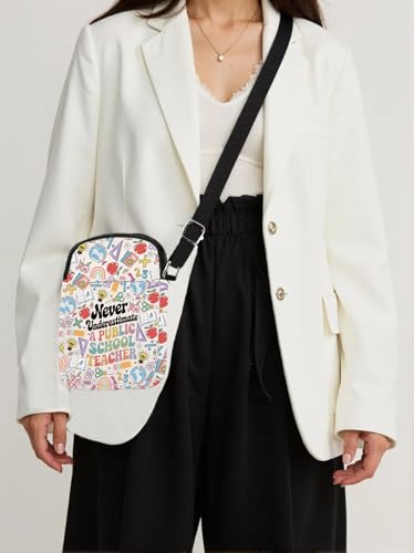 KUIYAI Protect Public Education Crossbody Bag Best Teacher Appreciation Gift Education Professionals Bag For Educator4