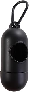 Dog Poop Bags Dispenser,Mini Trash Sack Case Carrier,Portable Garbage Storage Box,Plastic Pet Waste Bag Holder for Walking(Black)