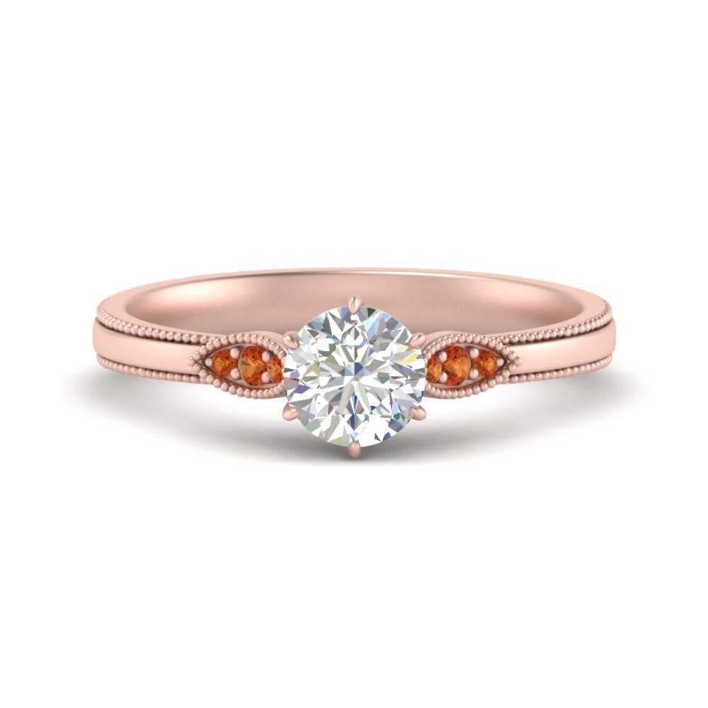 Bague diamant millegrain ajustable de la taille 47 à 70