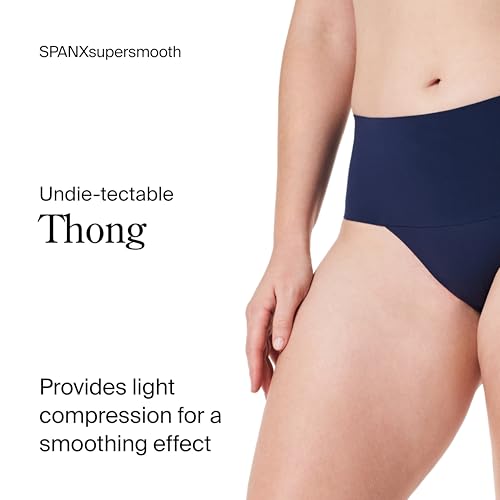 Image of SPANX SPANXsupersmooth Undie-tectable Thong - Comfortable Core Control - Invisible Shapewear - Women No Show Thong Underwear