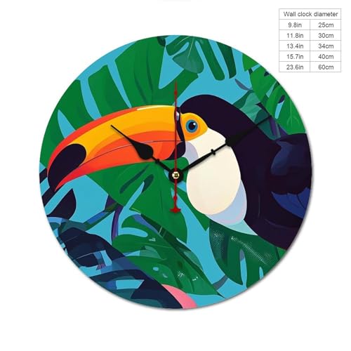 Horloge murale silencieuse bois sans bruit pour chambre bureau - 3