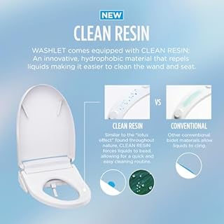 TOTO WASHLET S5 Electronic Bidet Toilet Seat with Instantaneous Water Heating, PREMIST and EWATER+ Wand Cleaning, Elongated, Cotton White - SW3446#01
