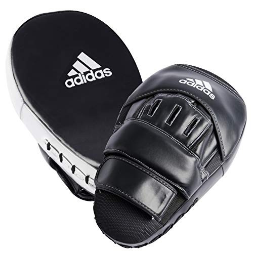 Adidas pattes d'ours longue en cuir noir pour entraînement de boxe