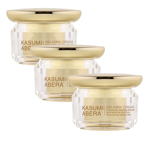 ABERA Kasumi Glowing Cream, Melasma Treatment with Niacinamide & HA, Dark Spot Remover For Face, Reduce Fine Lines, Wrinkles, Anti-aging, Red Ginseng Extract, Melasma Cream (0.7 Oz Per Item)(Set 3)