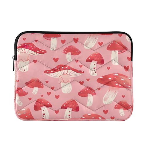 Funda impermeable para laptop 13-14 pulgadas con patrón rojo