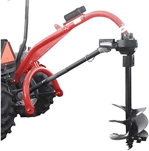 Pole-Star 1500 Heavy Duty 3-Point Post Hole Digger for Cat 1 & 2 Tractors with 9", 12" HD Augers