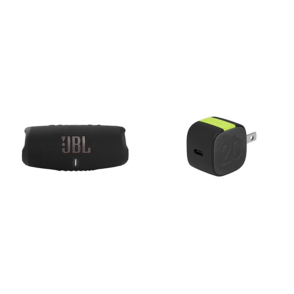 JBL Charge 5 - Portable Bluetooth Speaker with IP67 Waterproof and USB Charge Out - Black and InfinityLab
