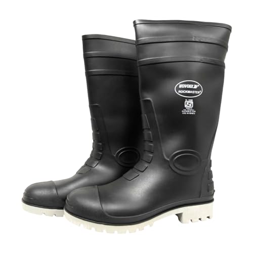 Udyogi Rockmaster PVC Gumboot Steel Toe Black - Image 2