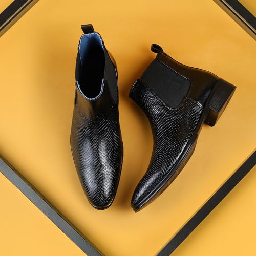 Image of Mochi Men's Slip On Closure Boots with Flat Sole