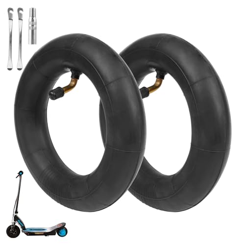 (2 Pack) 200x50 Scooter Tire Tube, 8 Inch 8’’x2’’ Tire Tube, Bend Valve, Inner Tube Scooter for Razor E100, E150, E200, Power Core Dune Buggy, ePunk, Crazy Cart, eSpark, PowerRider 360 Scooters