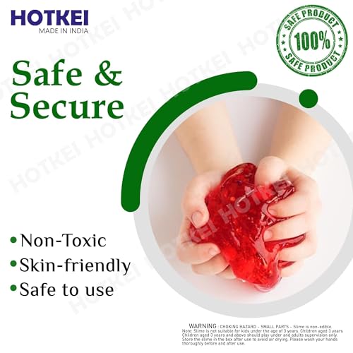 Image of HOTKEI (Make 15+ Slimes) Multicolor Scented DIY Toy Slimy Slime Activator Glue Gel Jelly Putty Making kit Set Toy Birthday Gift for Boys Girls Kids 3 Colored Glue | 1 Activator | Accessories