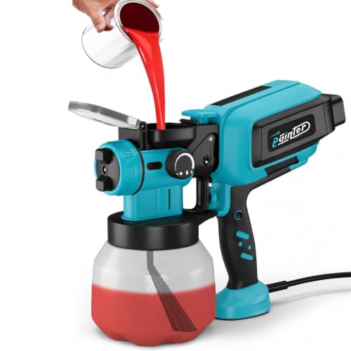 Image of Painter Electric Paint Spray Gun Copper Nozzle 650W HVLP Painter Spray Machine 1500ml Cup Capacity 1.8mm Nozzle Size EGH-11