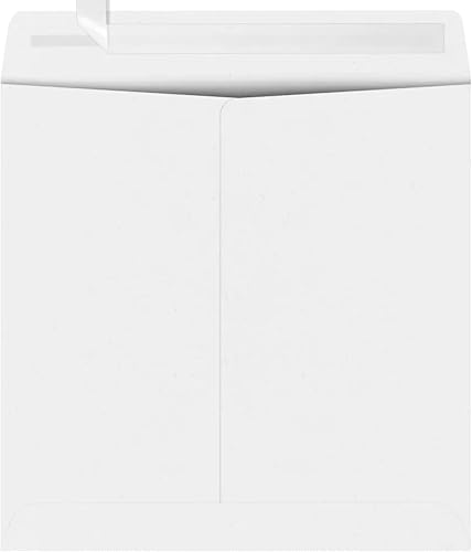 LUXPaper Sobres cuadrados de 8 12 x 8 12 pulgadas en 70 libras. Blanco para tarjetas de 8 14 x 8 14, invitaciones de boda por correo, invitaciones