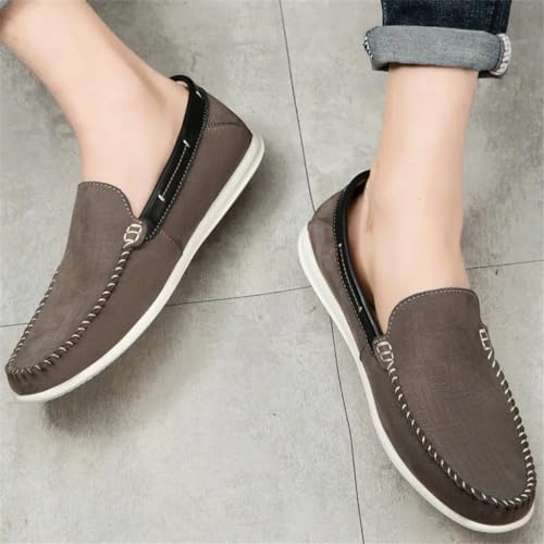 FMURY Man Shoes Leather Men Loafers Slip-On Mens Office Loafers Men Shoes3