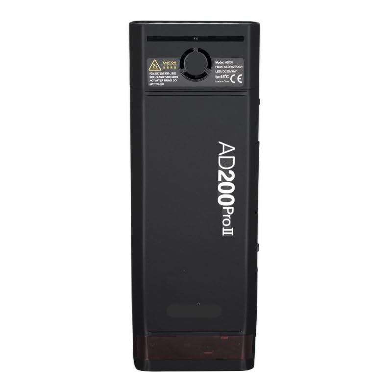 Protection vinyle Godox AD200 Pro II autocollant noir mat pour flash amovible