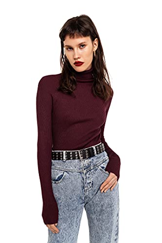 befree Damen Rollkragenpullover in Rippstrick Rot L Cover