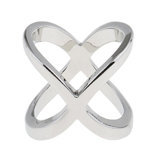 Pinces à Echarpe Foulard Boucle Anneaux Clip Femme Elégant, Argent