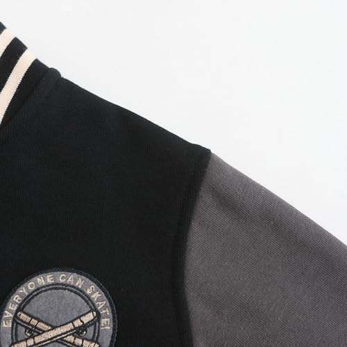 Little Kid Baseball Jacket Baseball Jacket Toddler Boys Girls Button Down Coat Fall Warm Cotton Outwear Clothes2