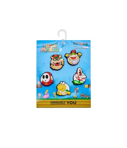 Image of Crocs Unisex Jibbitz Characters Super Mario Secondary 5-Pack One Size