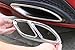 Spare Parts 2016 2017 For Benz CLA Class W117 C117 CLA200 CLA260 AMG Car Styling Steel Exhaust Pipe Frame Cover Trim Parts(Glossy Silver)