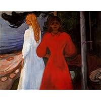 Amazon.co.jp: 絵画 桟橋の 3 人の女の子 1903 年エドヴァルド