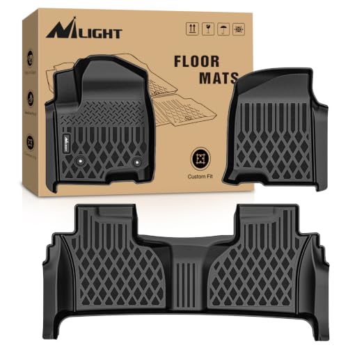 Image of Nilight Floor Mats for Chevy Silverado GMC Sierra 1500 2500 3500 2019-2026