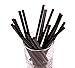Produktbild sellaviva 1000x Strohhalme schwarz kurz - Cocktail-Trinkhalme (13,5cm x 7mm)