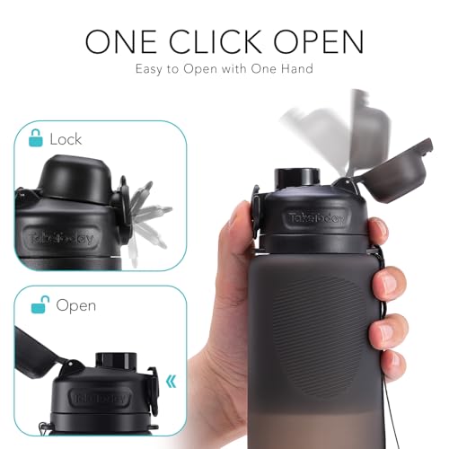 TakeToday Collapsible Water Bottles 32oz, Foldable Travel Water Bottle, BPA Free, Silicone Water Bottle Leakproof for Hiking, International Travel, Outdoors4