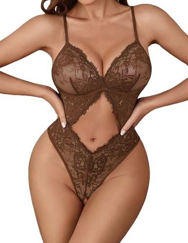 Avidlove Sexy Lingerie for Women Lace Teddy One Piece Bodysuit Lingerie