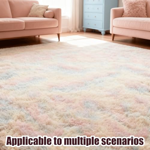 Tapis salon 370 x 380 cm multicolore lavable et extra large - 3