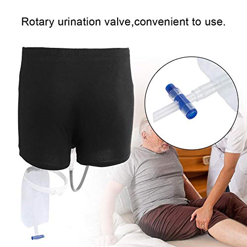 Urine Bag, Wearable Incontinence Pants For Men Urinal System With Collection Bag Portable Leak Proof Leg Pee Catheter Holder Male Urinal Bag Pee Bag For Elder #TOP5