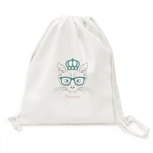 Sac de voyage en toile chat princesse couronne pour vos escapades