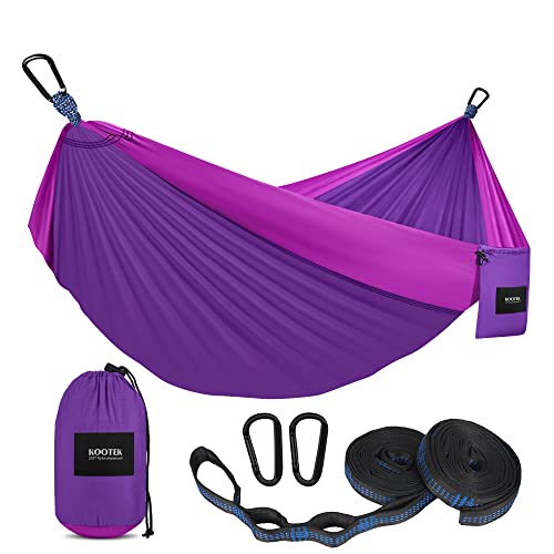 Kootek Camping Hammock Single Portable Hammocks Camping Accessories For Outdoor, Indoor, Backpacking, Travel, Beach, Backyard, Patio, Hiking #TOP23