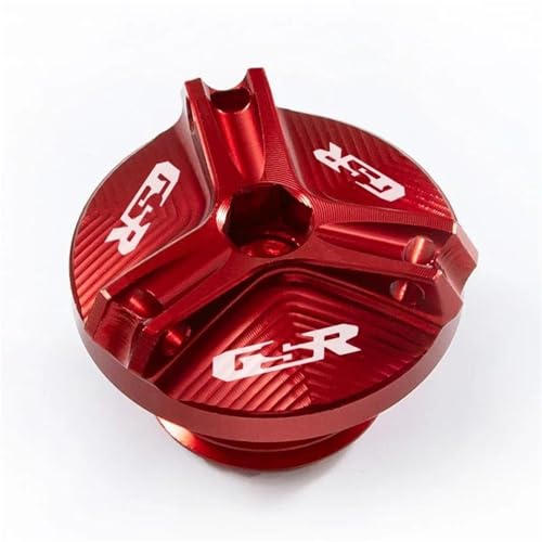 Tapa de llenado de aceite CNC de alta gama para Suzuki GSR 400/600/750, acabado Rosso premium