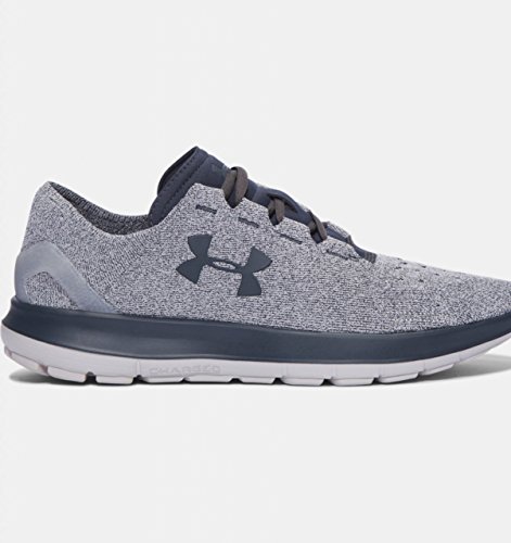 Under Armour Mens Speedform Slingride Glacier Gray/Stealth Gray/Stealth Gray Running Shoe - 10