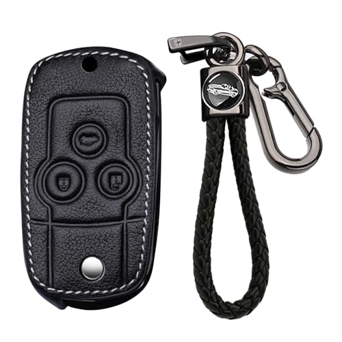 Étui de clé Honda en cuir noir à 3 boutons pour Civic et Accord