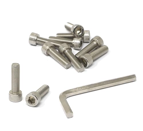 Image of iexcell 10 Pcs M10 x 35mm Thread Pitch 1.5 mm Stainless Steel 304 Hex Socket Head Cap Screws Bolts Kit