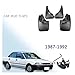 4pc Molded Mud Flaps Flap Compatible with Toyota Corolla E90 AE90 AE92 1987-1992 Sedan Saloon Coupe Splash Guards Mudguards 1989 1990 1991(Sedan)