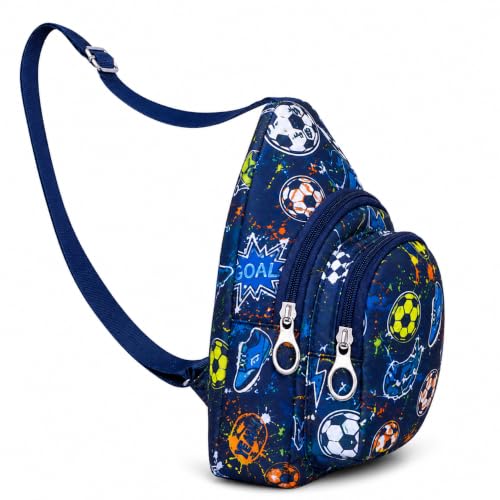 Image of Asera Chest Bags for Kids Lightweight Adjustable Straps, Multiple Pockets - Perfect for School, Travel, and Outdoor Adventures