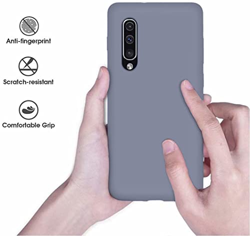 Image of DIZORO Liquid Silicone Soft Back Cover Case Designed for Samsung Galaxy A50 (Lavender Gray)