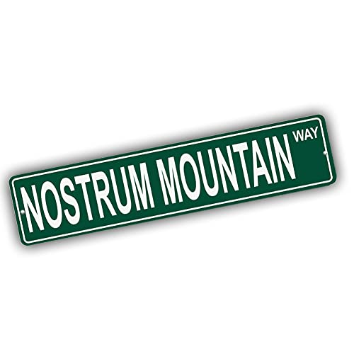 Brotherhood Aluminum Street Sign for Nostrum Mountain - Wyoming Wall Decor