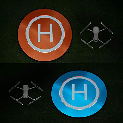 DJYILUF Drohne Landeplatz für DJI Mavic NEO/Mini 4K /Air 3S/ Mini 2 /FPV, 75cm Universal Wasserdichtes Faltbares Lande Pads für DJI Air 2S/ Mavic 2 Zoom, Doppelseitig Farbe Design – Bild 6