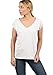 Produktbild DESIRES Lynn Damen T-Shirt Kurzarm Shirt Mit V-Ausschnitt Und Brusttasche Aus 100% Baumwolle, Größe:M, Farbe:White (0001)