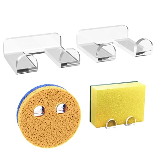 NiHome Acrylic Sink Sponge Holders 2-Pack