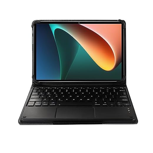Xixaomiro 2 em 1 Tablet, 10.1 Polegada Android 13 Tablet com Teclado/Case 1920x1200 2.4GHz FHD Tela Processador Octa-Core 8GB+256GB WIFI 5G 32MP/16MP Câmera 8800mAh Bateria Dual SIM Slot (gold)