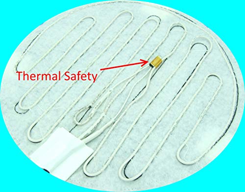 Brewing & Fermentation Heat Pad For Homebrew Beer & Wine Fermenting 120Vac 12 Or 25 Watt Heating Mat: Safe For Plastic/Glass Carboy Fermentors W/Heater Temp Strips (10" - 12 Watts (Black)) #TOP2