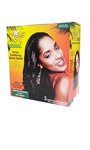 Hawaiian Silky Herbal No Lye Regular Relaxer Kit (2 Pack)
